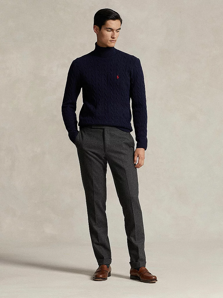 Pull Polo Ralph Lauren PULL COL ROULE EN MAILLE TORSADEE EU - vue 4